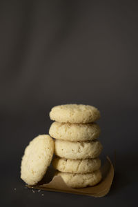 Stack of shortbread cookies