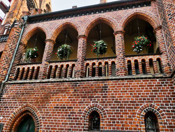 Low angle view of historical building