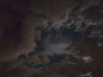 Low angle view of storm clouds in sky