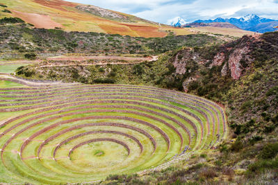 Moray by mountains against sky