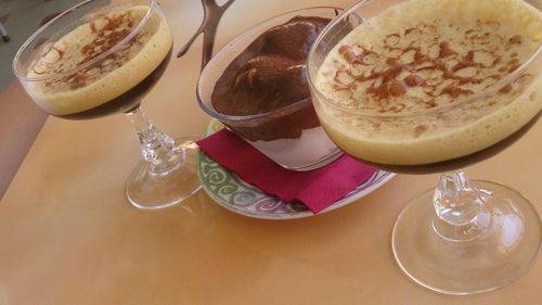 Close-up of food on table