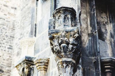 Low angle view of statue in temple