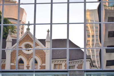 Low angle view of building against sky