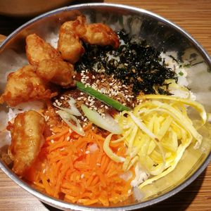 High angle view of meal served in plate