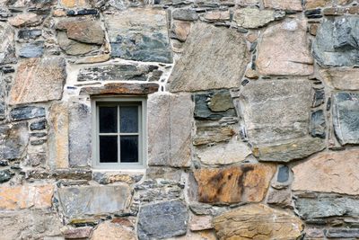 Stone wall of old building