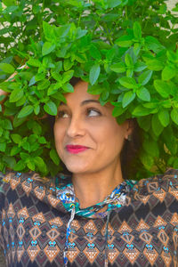 Portrait of beautiful young woman