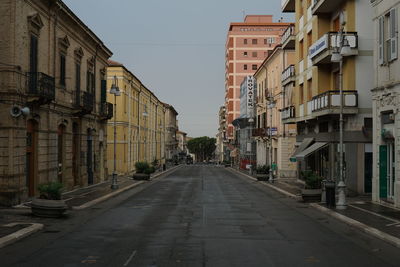 View of city street