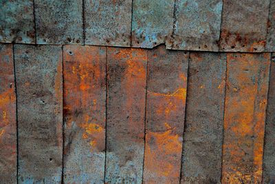 Full frame shot of rusty metal