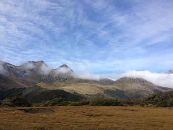 Scenic view of landscape against sky