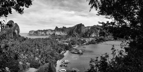 Scenic view of river against sky