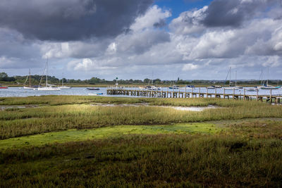 Scenic view of sea against sky