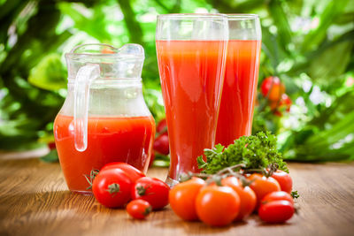 Close-up of drink on table