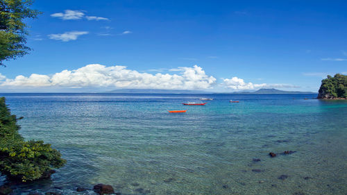 Scenic view of sea against sky