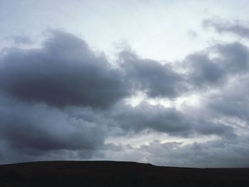 Low angle view of storm clouds in sky