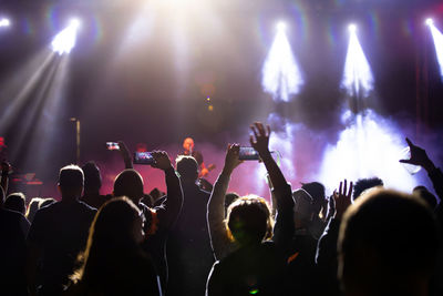 Crowd at music concert