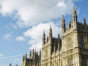 Low angle view of building against sky