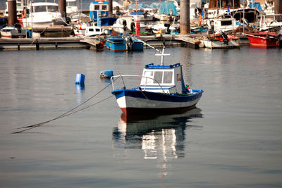 Boats in marina