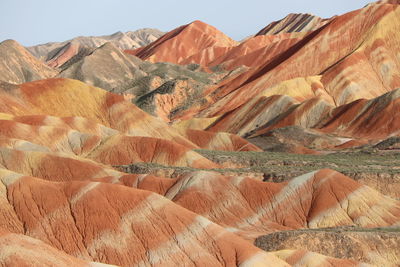 Scenic view of desert against sky