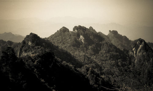 Scenic view of mountains