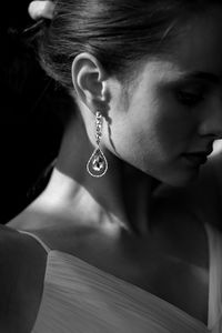 Close-up portrait of a young woman