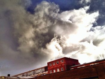 Low angle view of cloudy sky