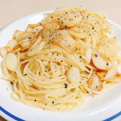 Close-up of pasta in plate