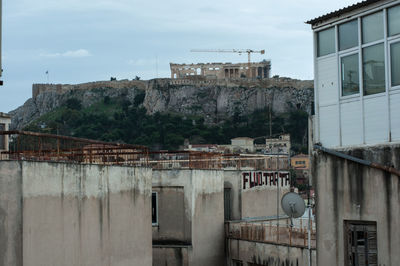 Buildings against sky in city