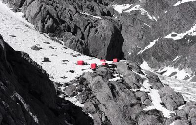 Scenic view of rocky mountains