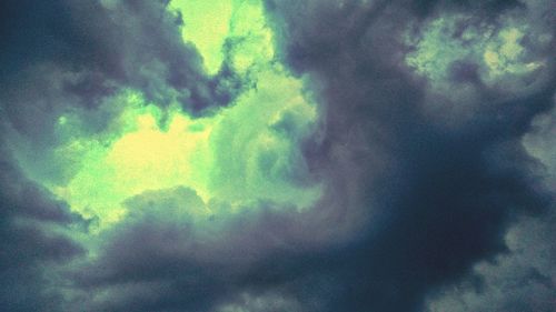 Low angle view of storm clouds in sky