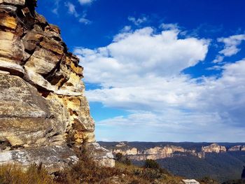 Scenic view of mountain against sky