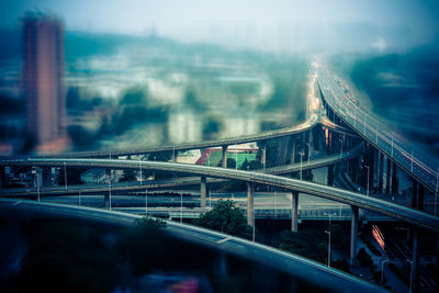 View of bridge in city