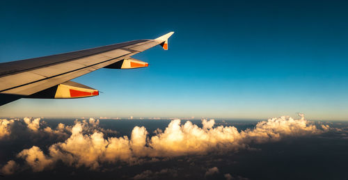 Airplane flying in sky