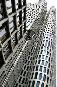 Low angle view of modern office building