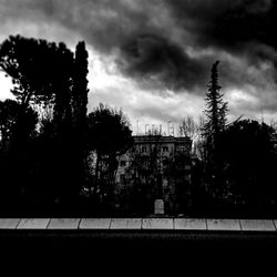 Building against cloudy sky
