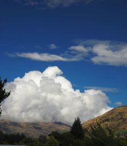 Low angle view of mountain against sky
