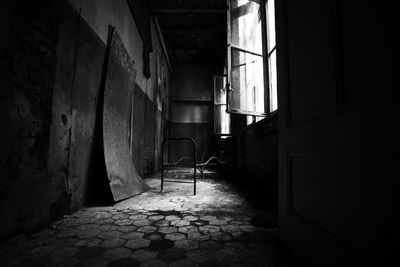 Interior of abandoned house