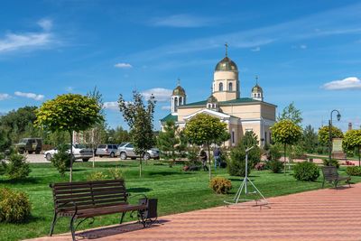 Alexander nevsky church near the tighina fortress in bender, transnistria or moldova, 