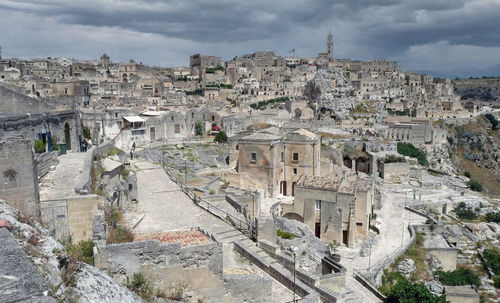 Landscape of the historic center of matera