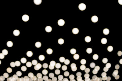 Defocused image of illuminated lights