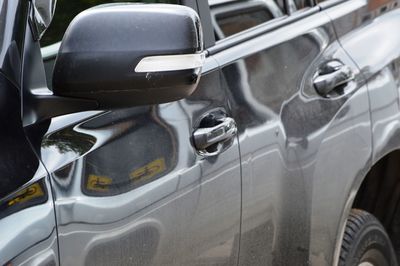 Close-up of vintage car