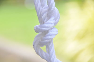 Close-up of rope against blurred background