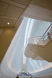 Low angle view of spiral staircase