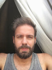 Close-up portrait of man