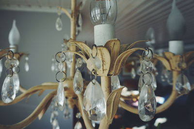 Close-up of chandelier