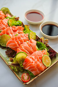 Close-up of food in plate