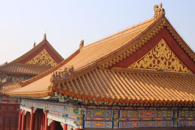 Low angle view of historical building