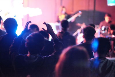 Crowd at music concert