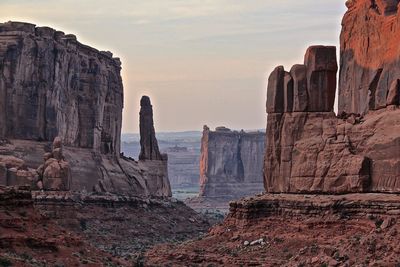 Scenic view of arches national park