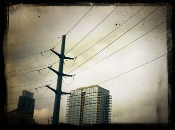 Low angle view of buildings against sky