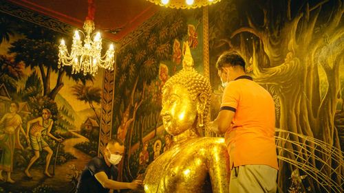 Statue of buddha in temple